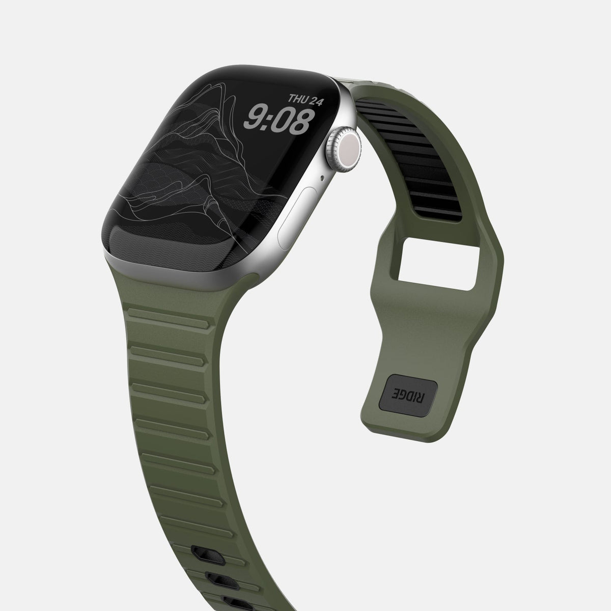 Everyday Watch Strap - 41/42mm - Matte Olive - Image 4