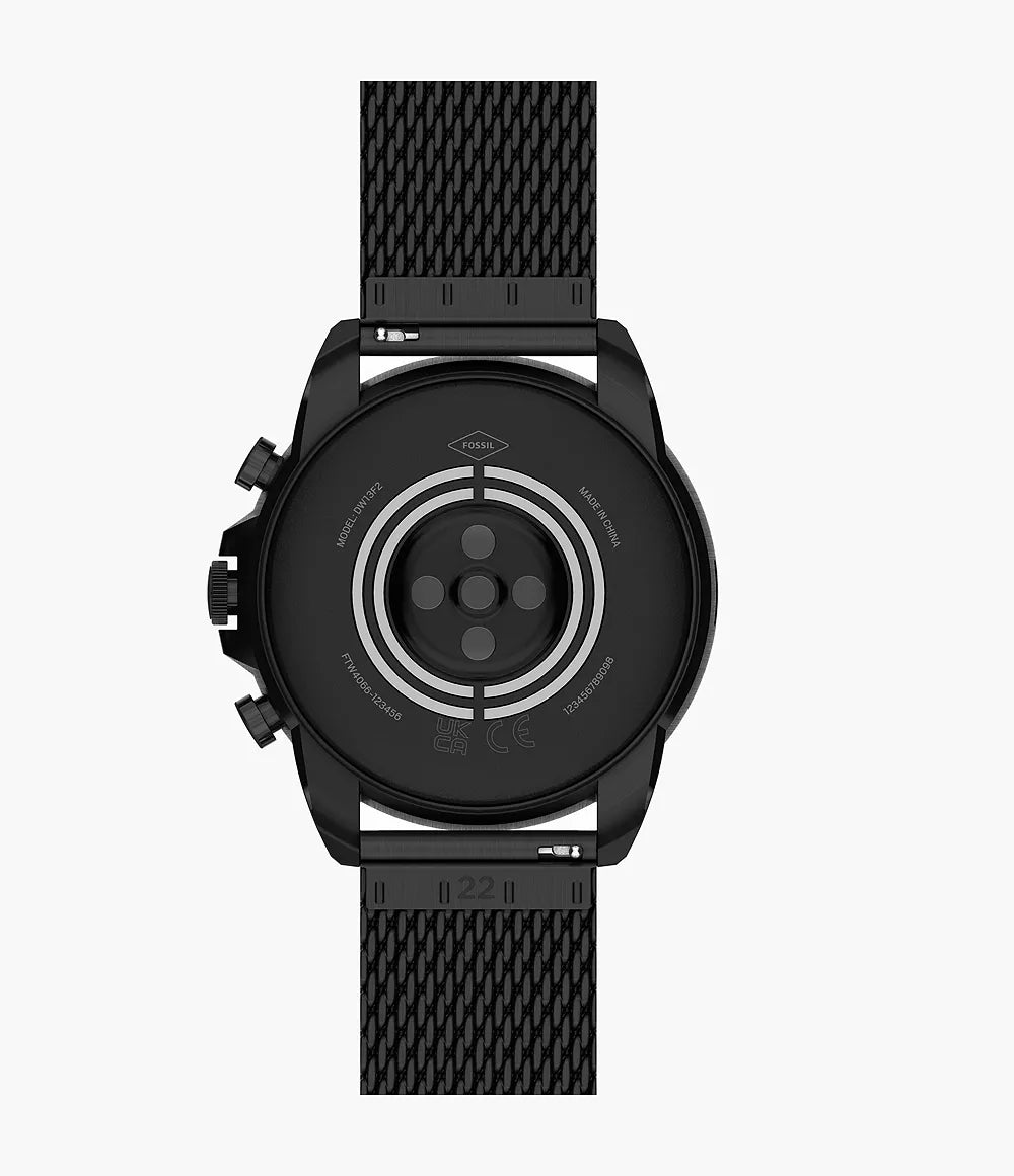 Fossil Gen 6 Smartwatch Black Stainless Steel Mesh - FTW4066V - Image 4