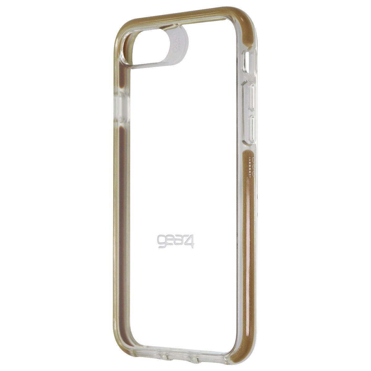 ZAGG Piccadilly Series Hybrid Case for Apple iPhone 8 and 7 - Clear/Gold border - New
