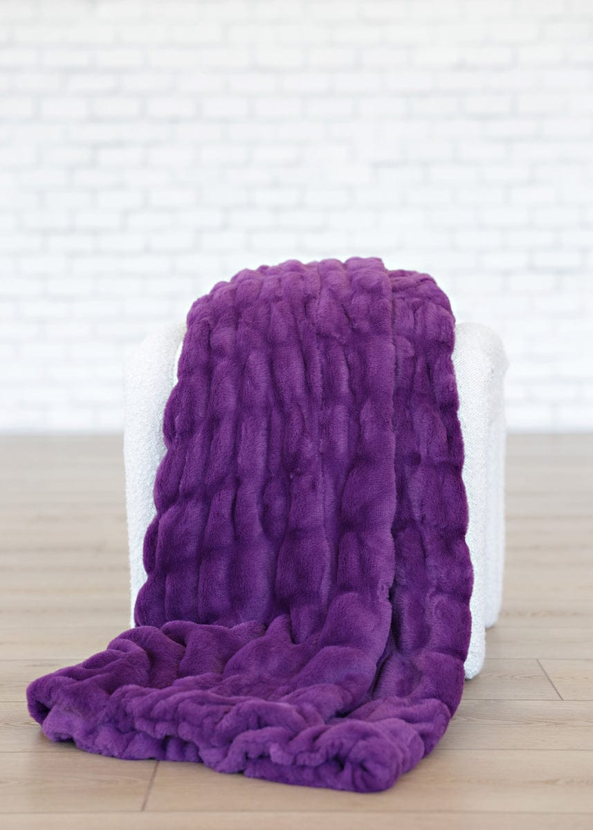 Hugs Sunset Purple Blanket - Image 4
