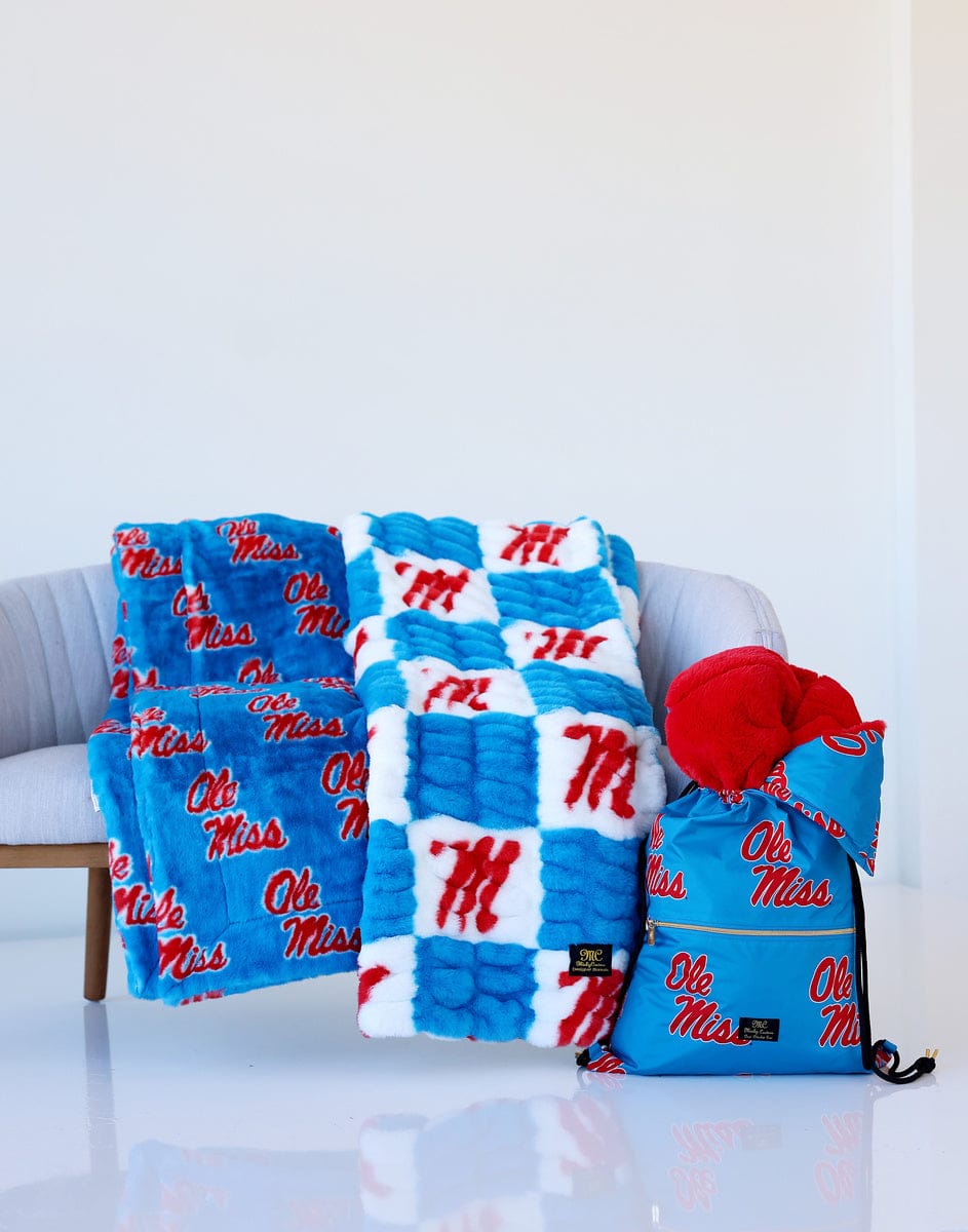 Ole Miss Rebels Hooded Stadium Blanket - Everywhere Blanket - Image 2