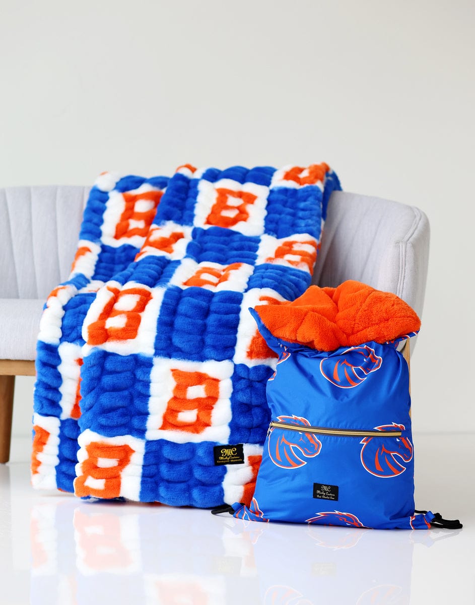 Boise State Broncos Hooded Stadium Blanket - Everywhere Blanket - Image 2