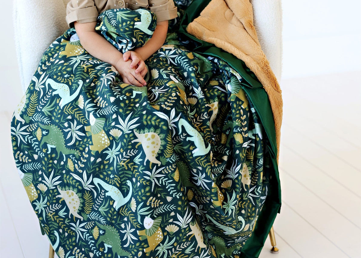 Little Dino - Green Blanket - Image 3