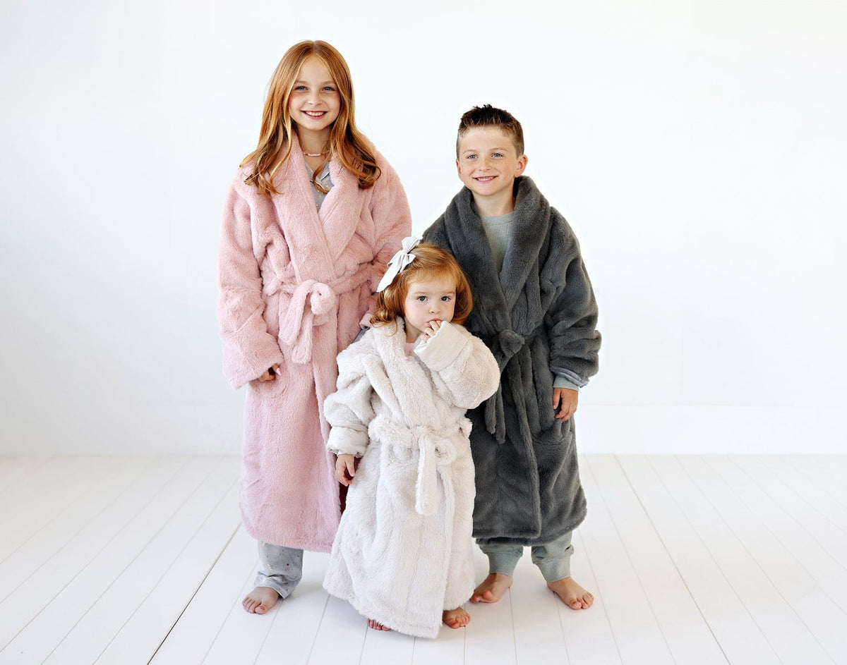 Kids Charcoal Robe - Image 3