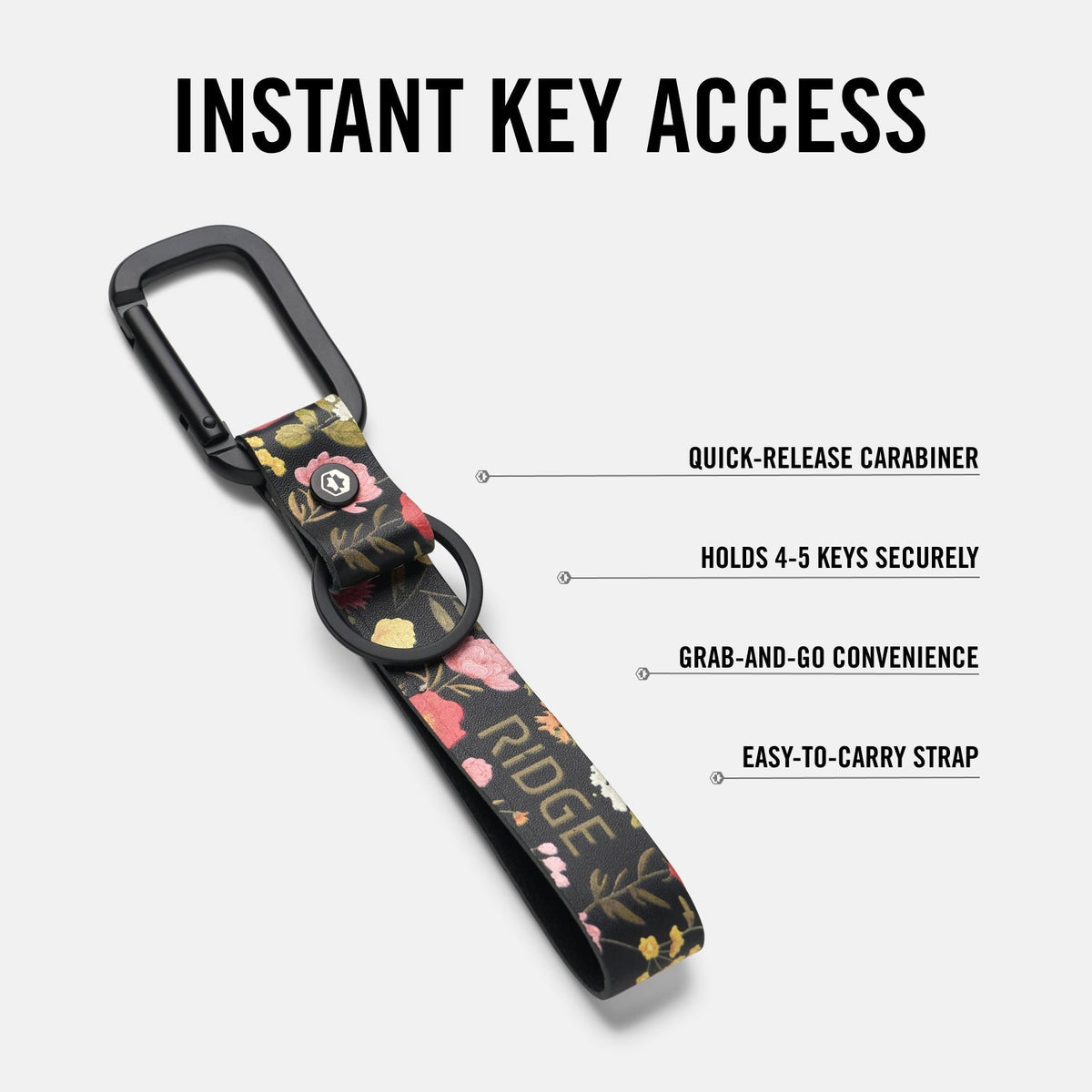 Everyday Keychain - Moonlight Garden Leather - Image 6