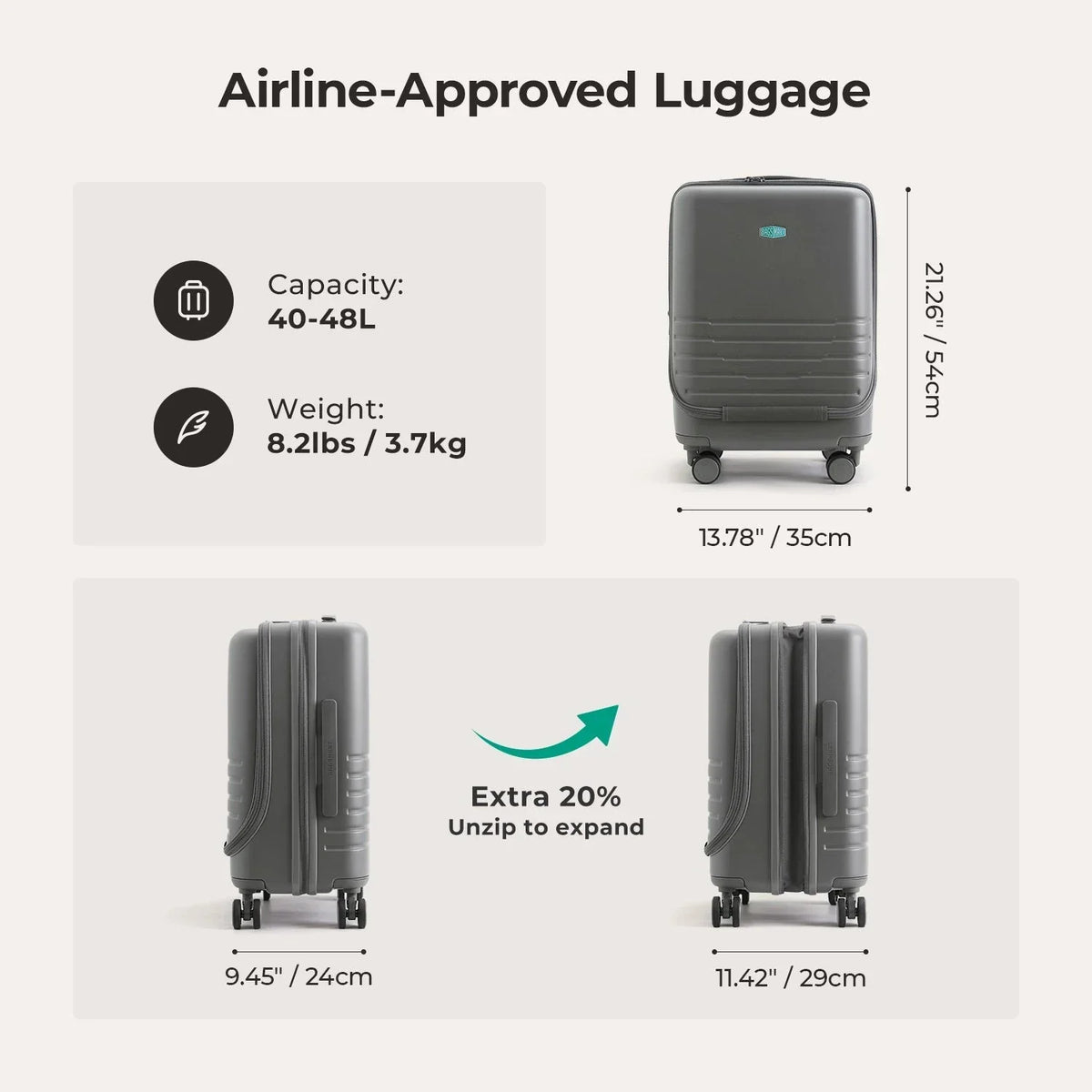 Getaway 20'' Carry-on: Front-Opening - Image 39