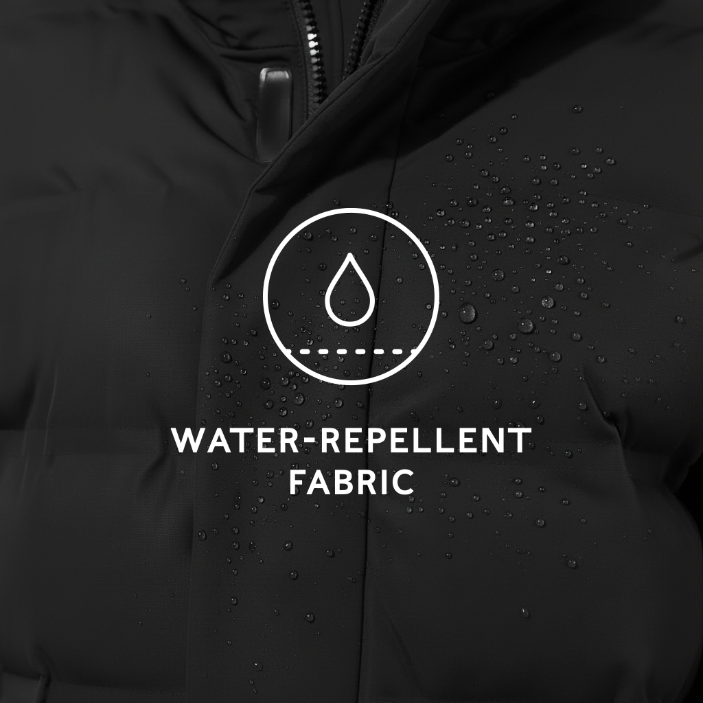 Glaston Womens Shower Resistant Insulated Parka - Black - Image 7