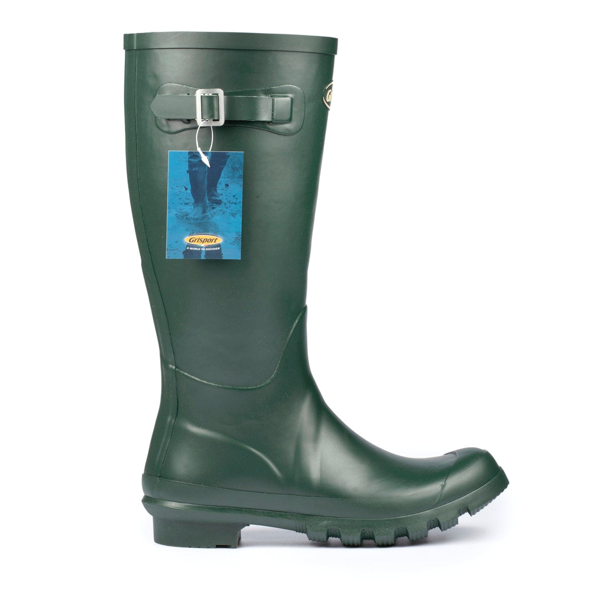 Grisport Rubber Strap Wellington - Green - Image 4