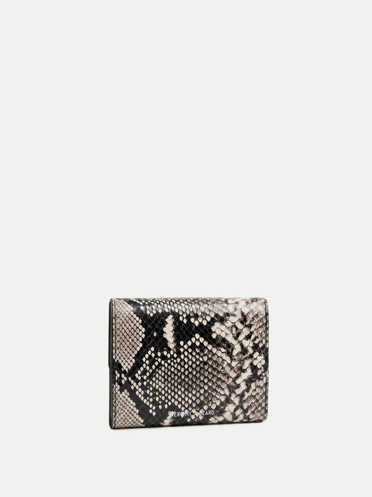 Snake-Embossed Flap Card Holder - Image 4