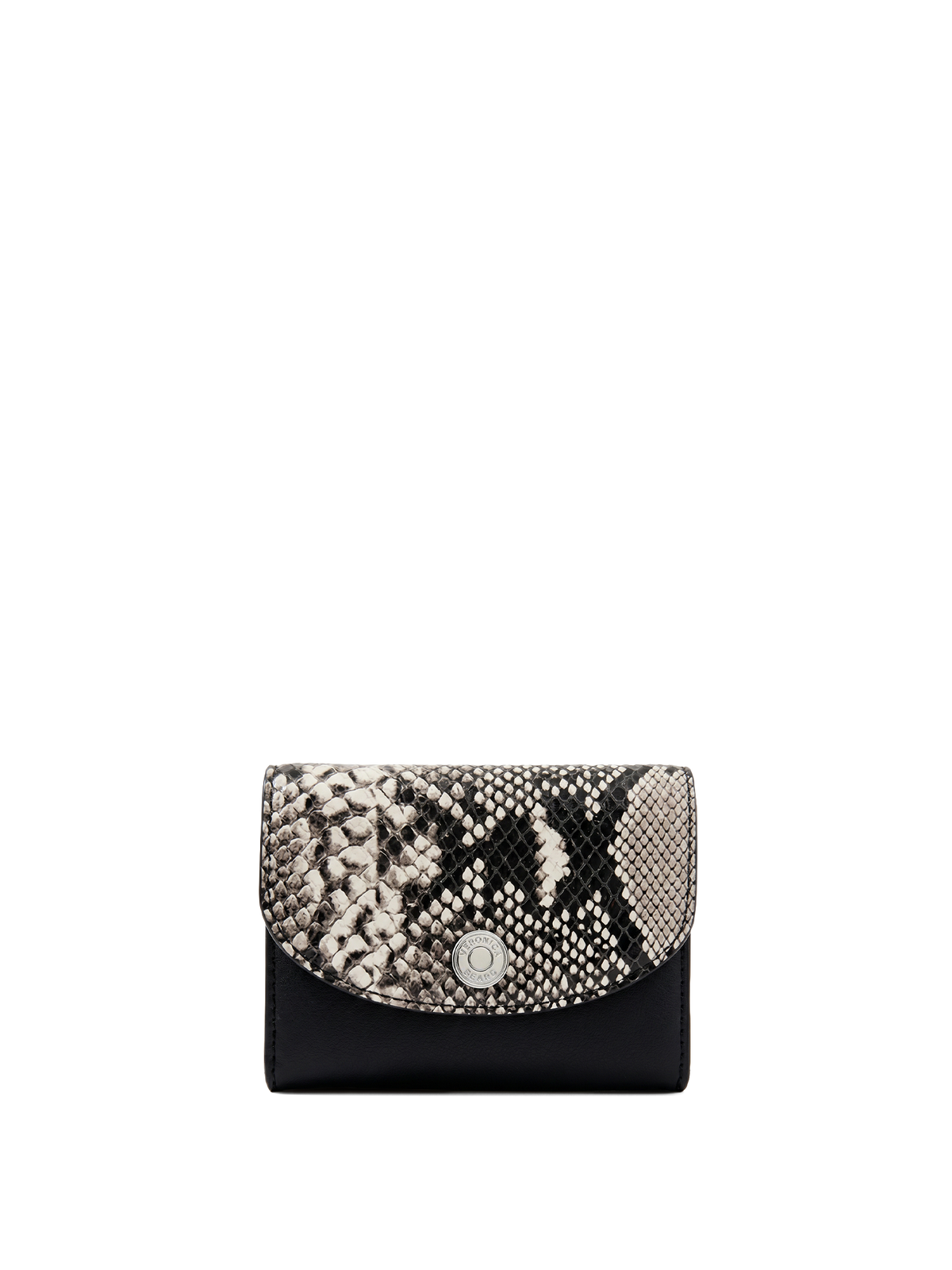Snake-Embossed Flap Card Holder - Image 6