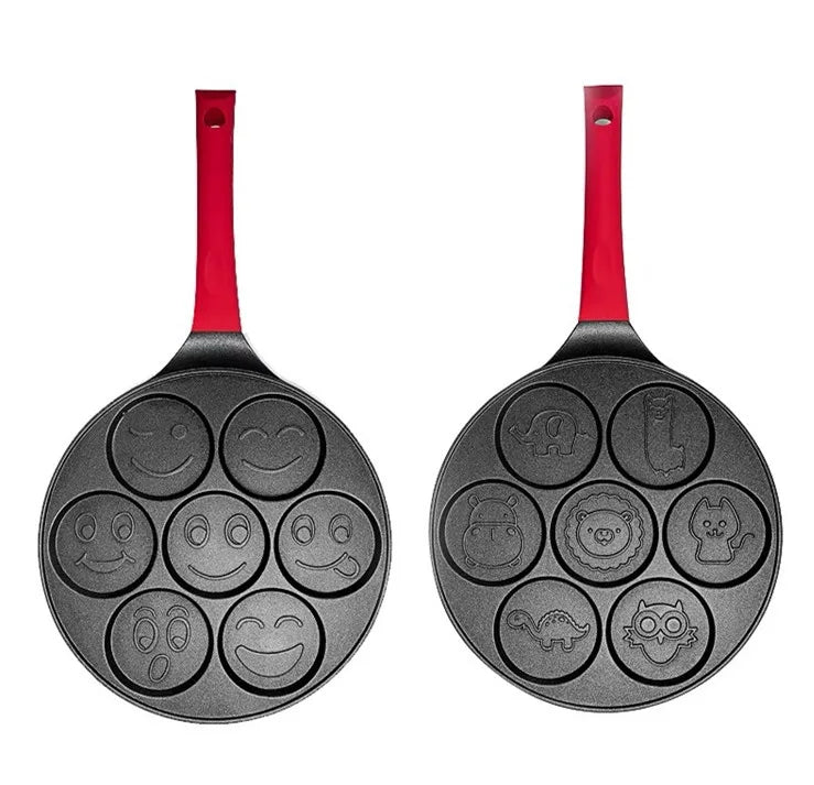 Seven-Hole Breakfast Nonstick Frying Pan - Image 5