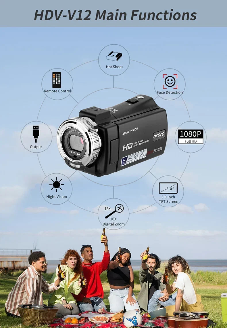 Ordro V12 Vlogging Camera - Image 9