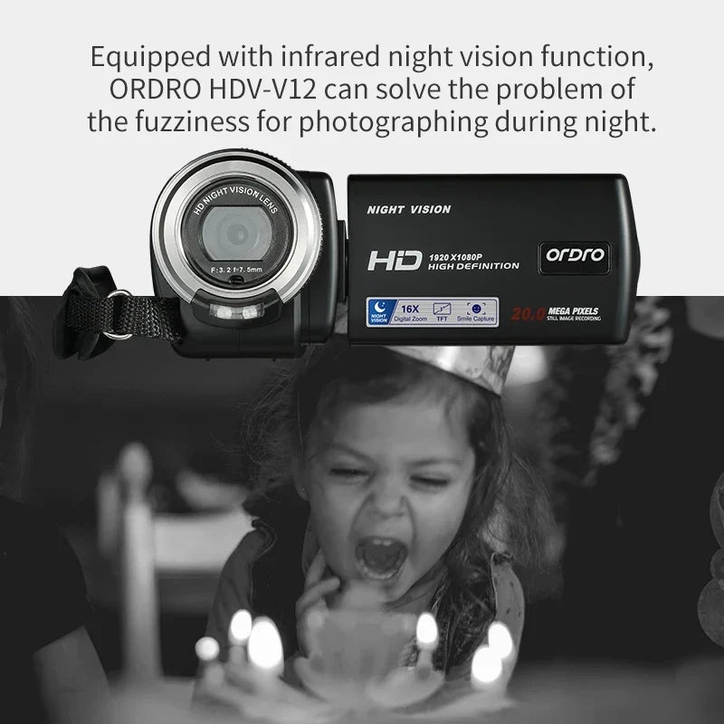 Ordro V12 Vlogging Camera - Image 5