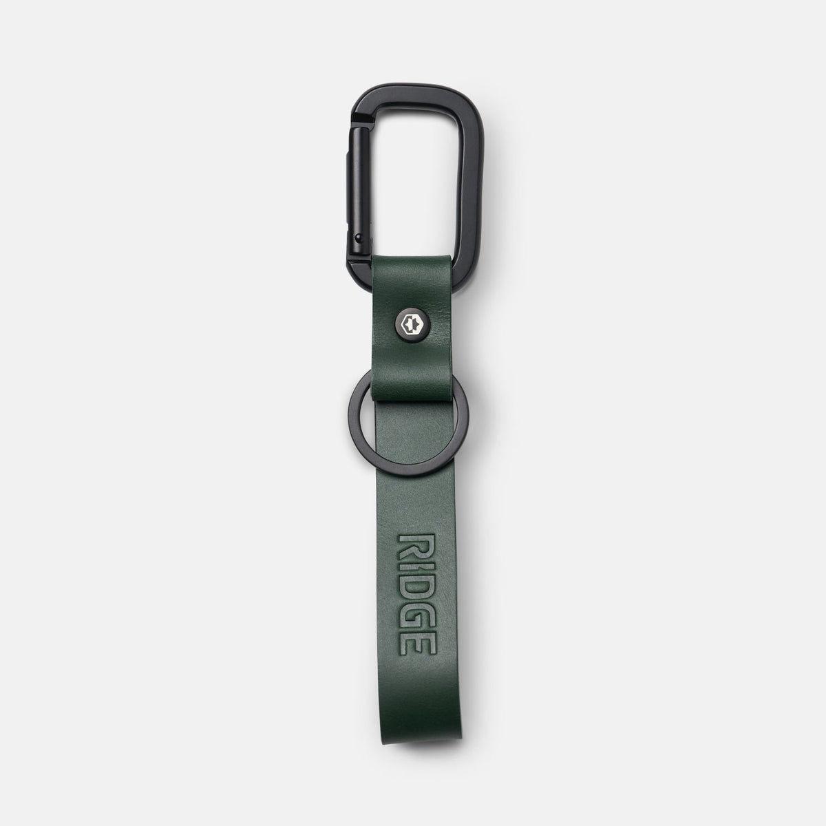 Everyday Keychain - Hunter Green Leather - Image 2