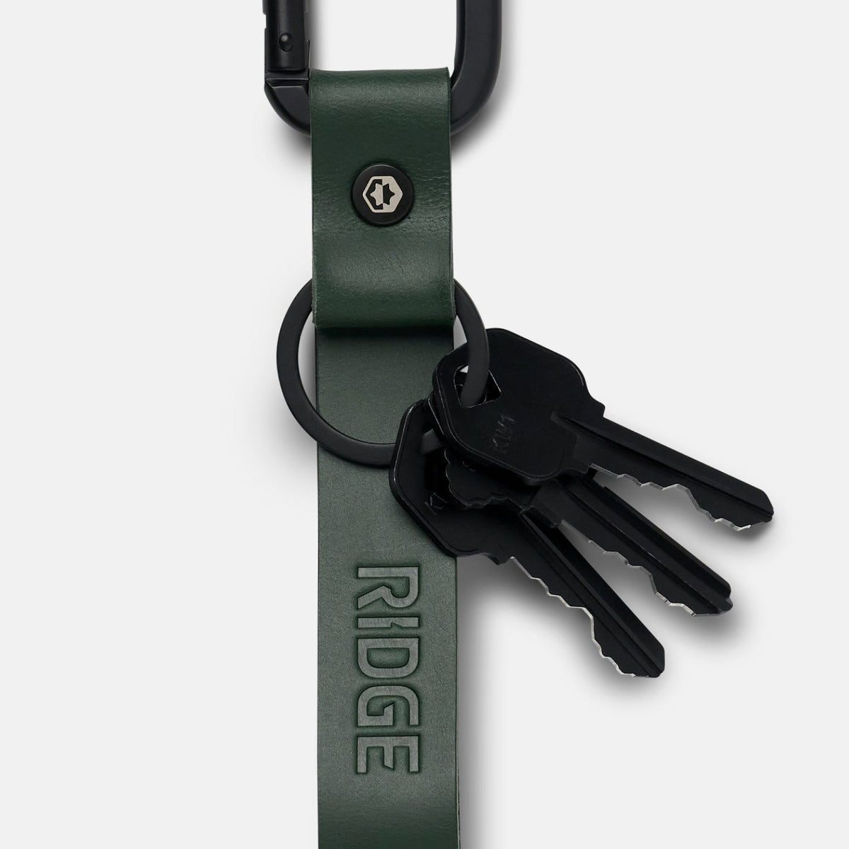 Everyday Keychain - Hunter Green Leather - Image 4