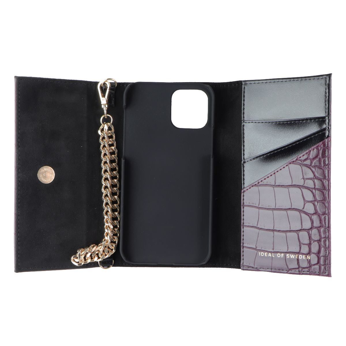 iDeal of Sweden Studio Clutch Wallet Case for Apple iPhone 12/12 Pro - Plum - New - Image 3