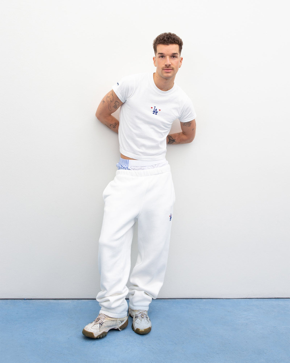 Dodgers Heart Fleece Sweatpant - Image 2