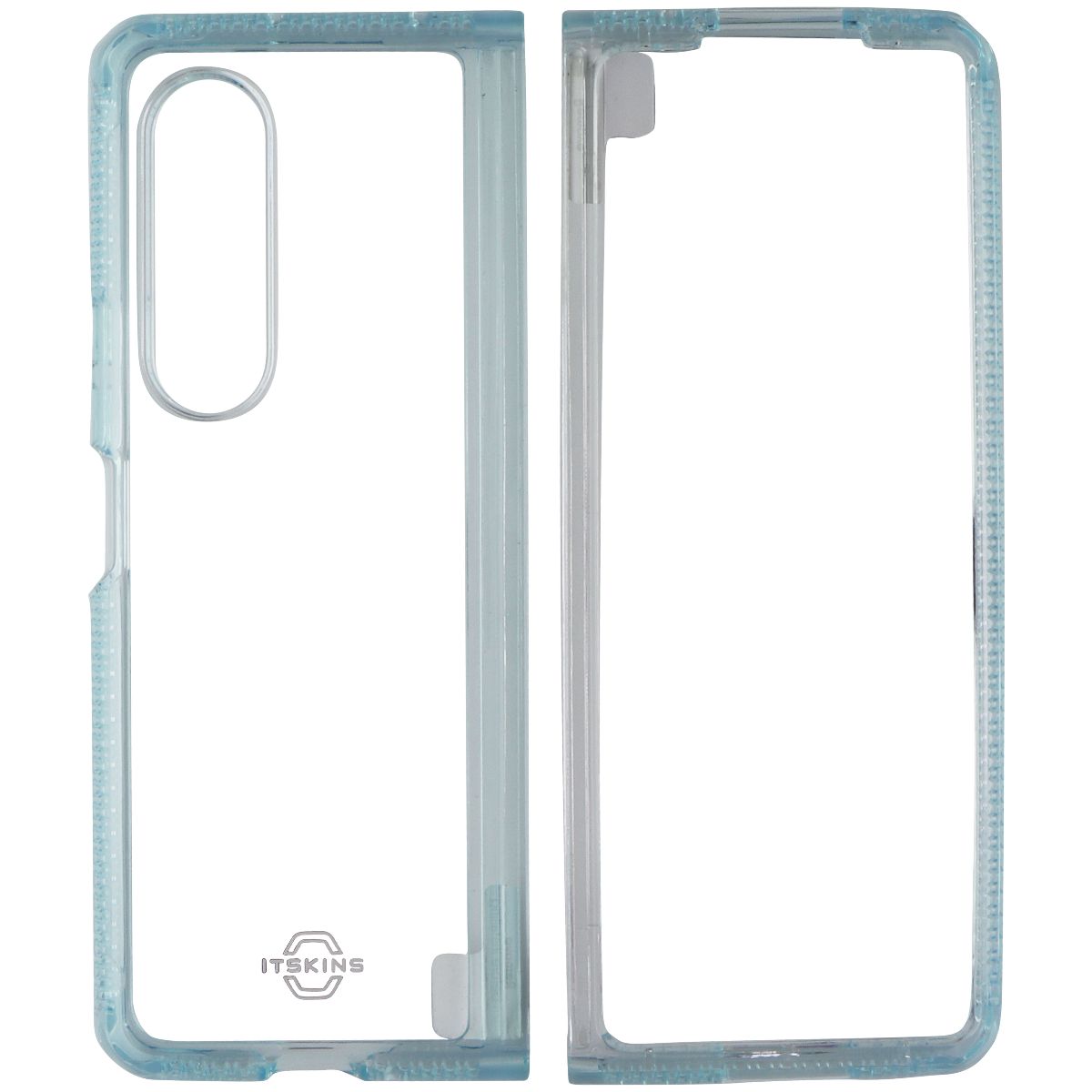 ITSKINS Hybrid R // Clear Case for Samsung Galaxy Z Fold3 5G - Light Blue/Clear - New - Image 2