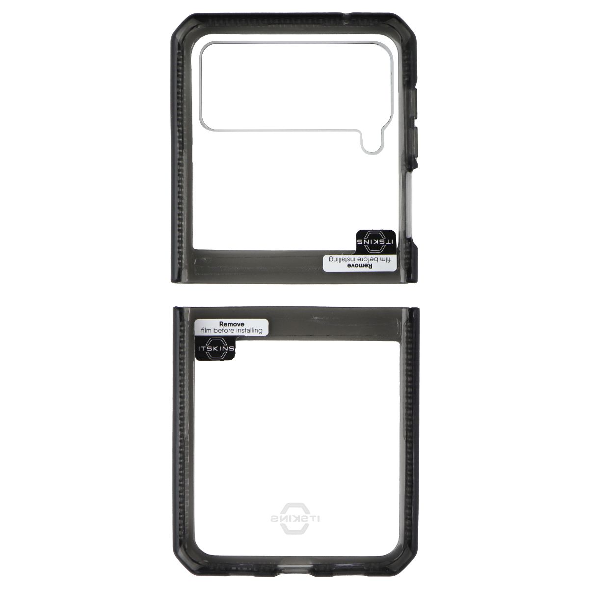 ITSKINS Hybrid Clear Series Case for Samsung Galaxy Z Flip3 - Smoke/Clear - New - Image 3