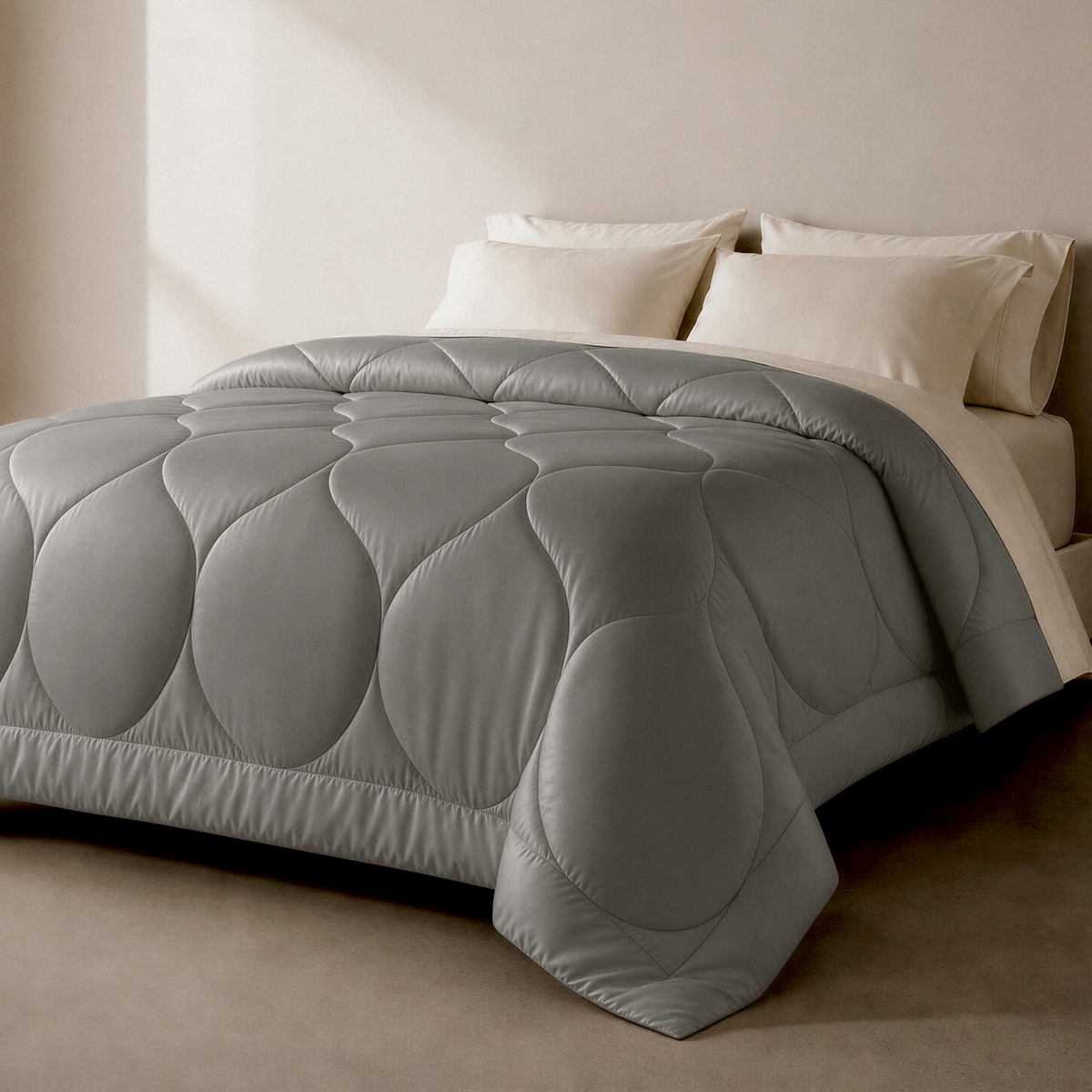 Beyond Bamboo Cloud Comforter - Fossil Grey