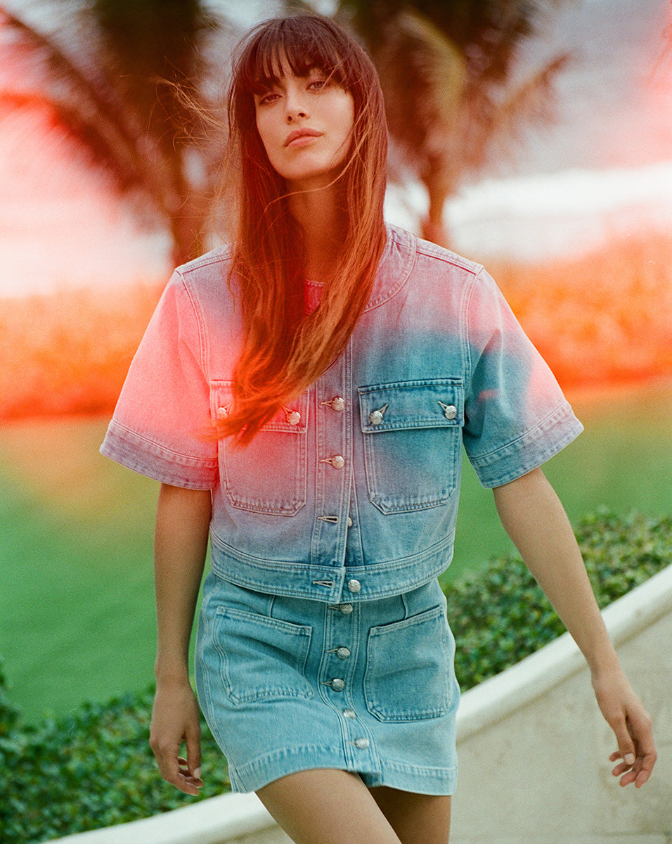 Elias Short Sleeve Denim Jacket - Image 5