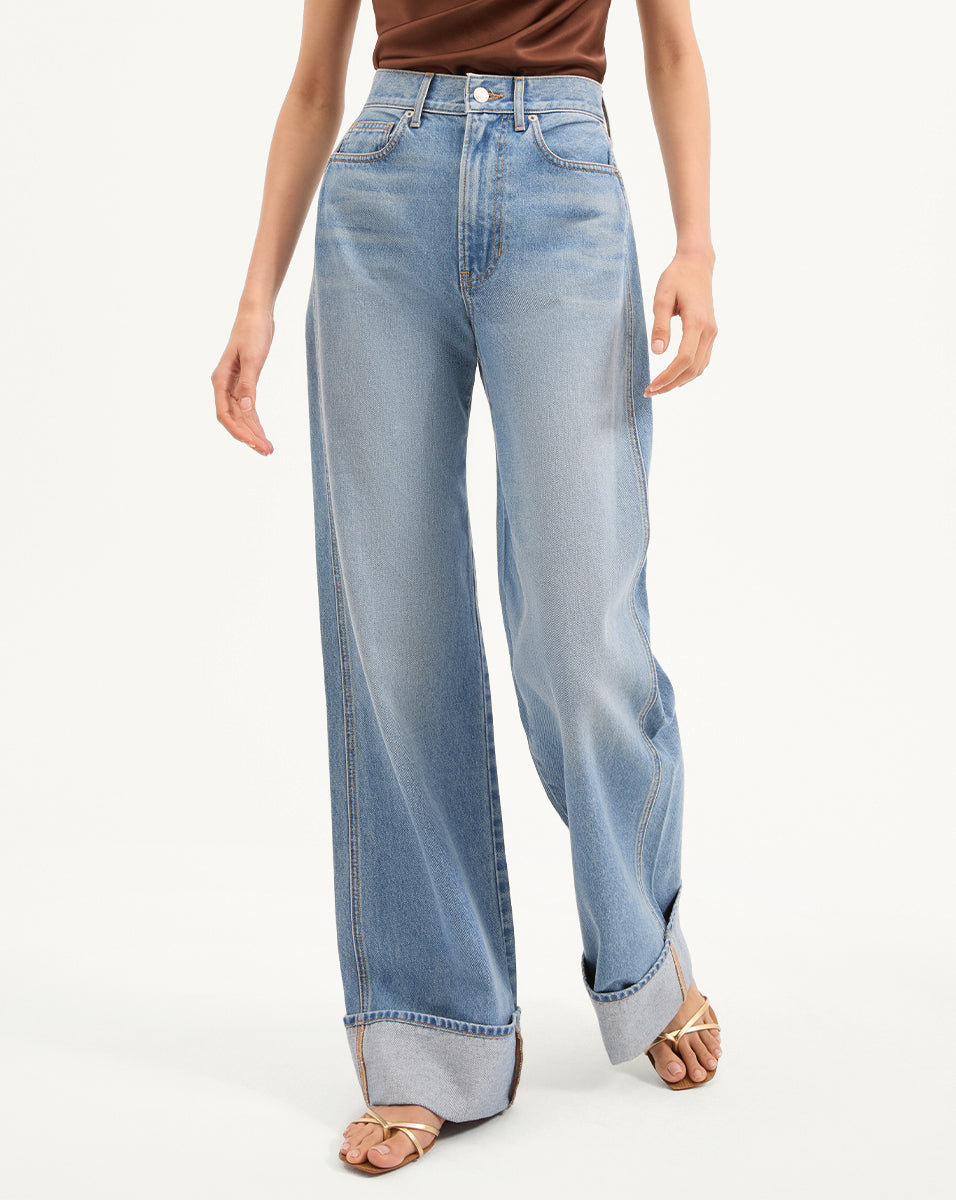 Taylor Cuffed Wide-Leg Jean - Image 2
