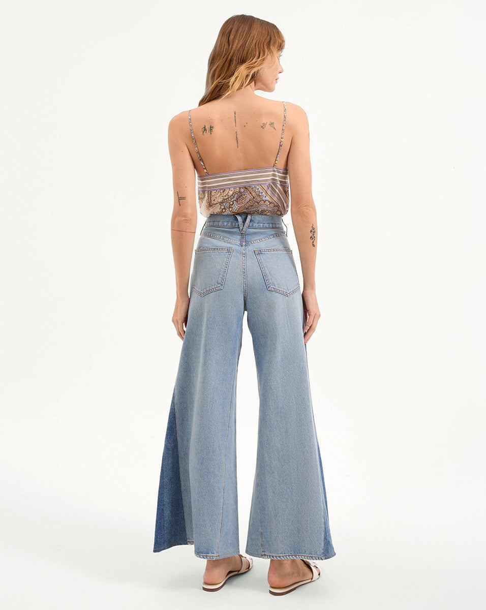 Vicki Patchwork Wide-Leg Jean - Image 6
