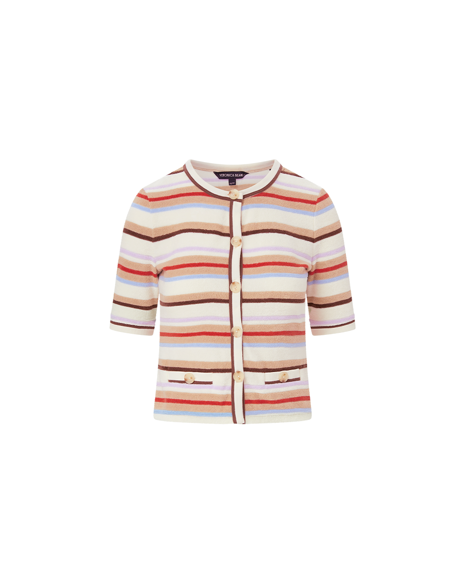 Brendan Striped Short-Sleeve Cardigan - Image 7