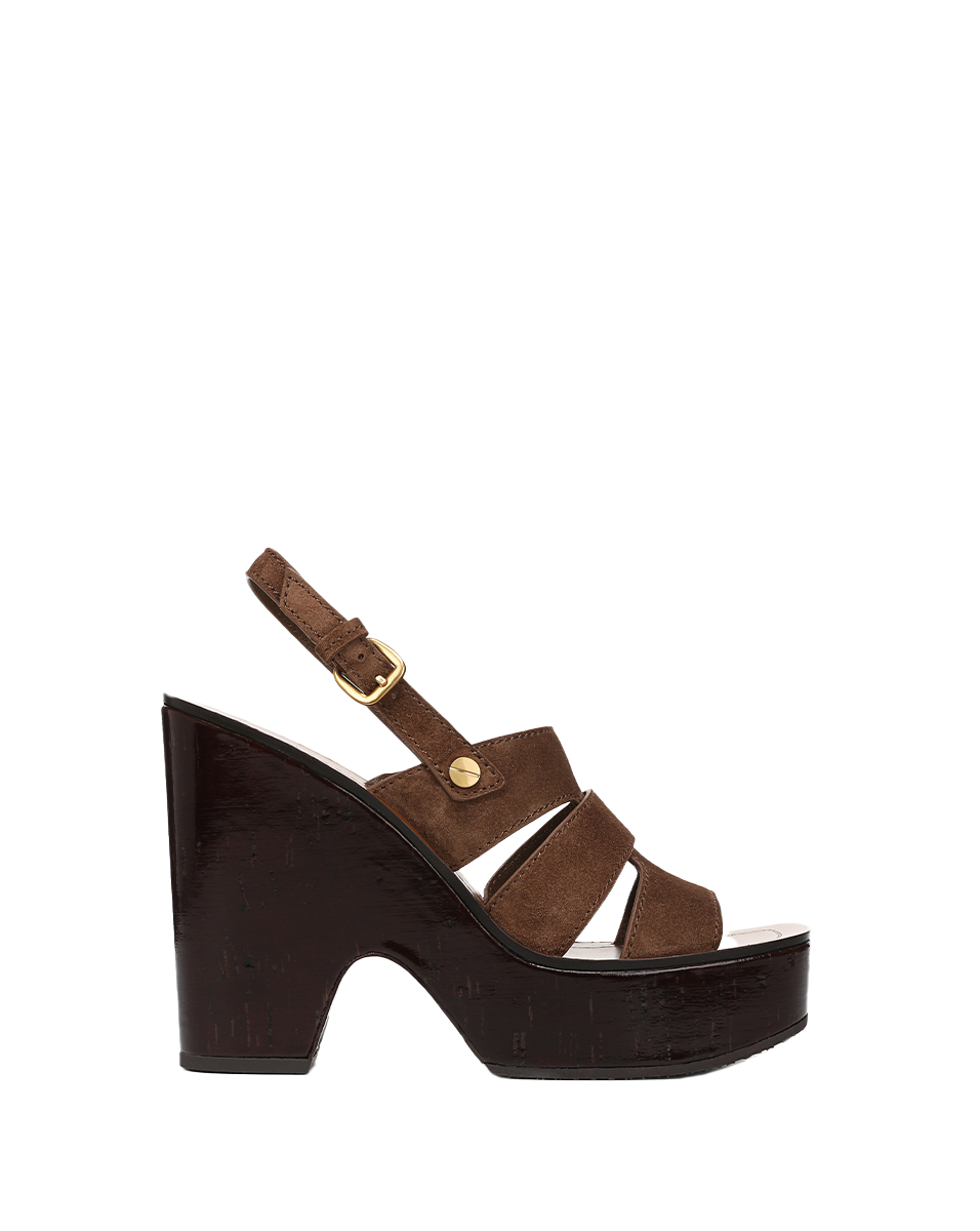 Peony Suede Platform Sandal - Image 5