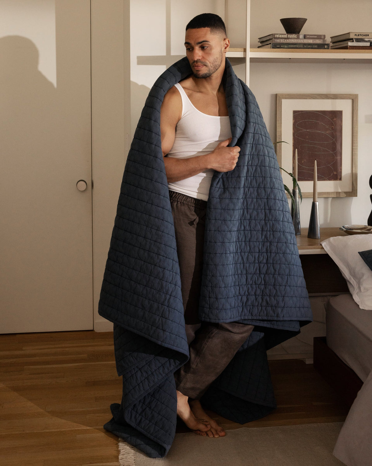 Garment Dyed Channel Quilt - FINAL SALE (Dusk) - Image 4