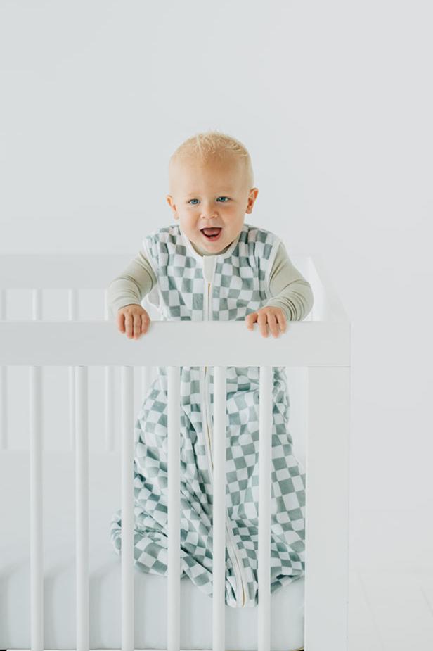 Sage Check Wearable Minky Blanket - Image 2