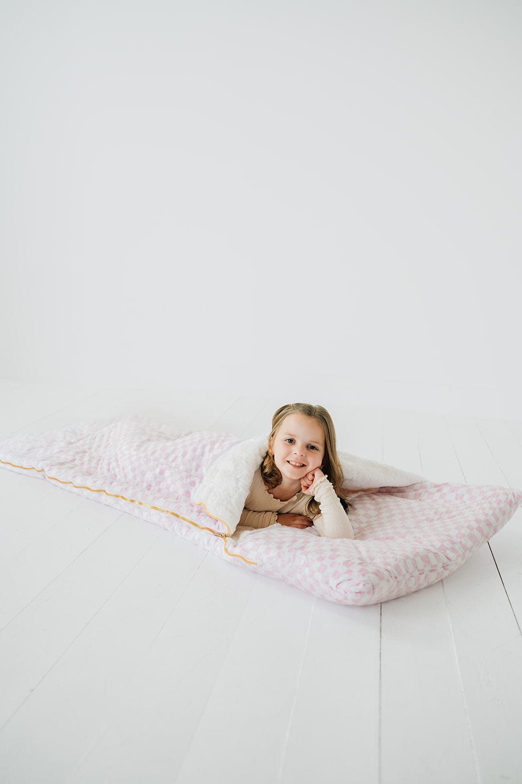 Sleeping Bag - Pink Check - Image 5