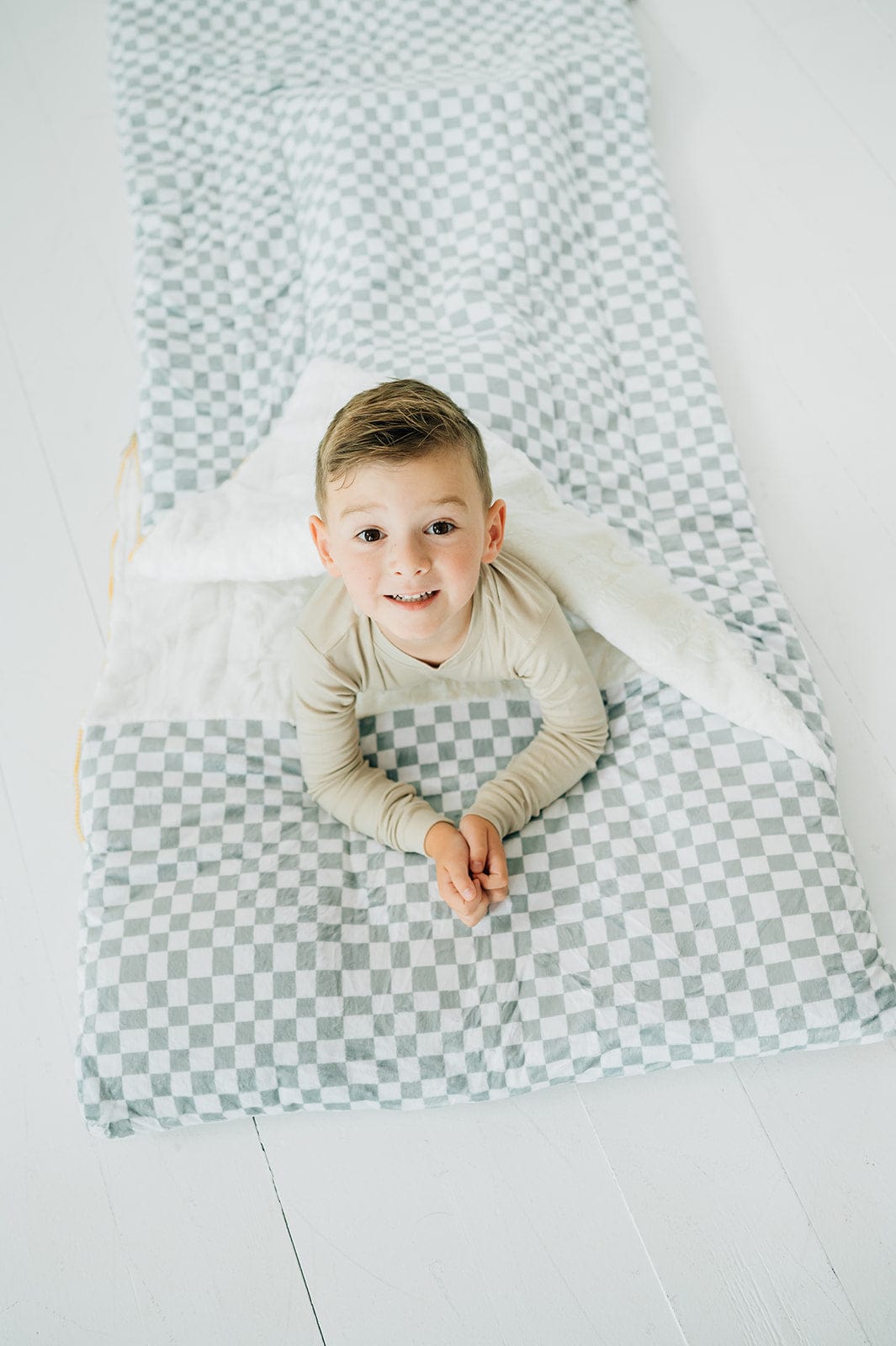 Sleeping Bag - Sage Check - Image 5