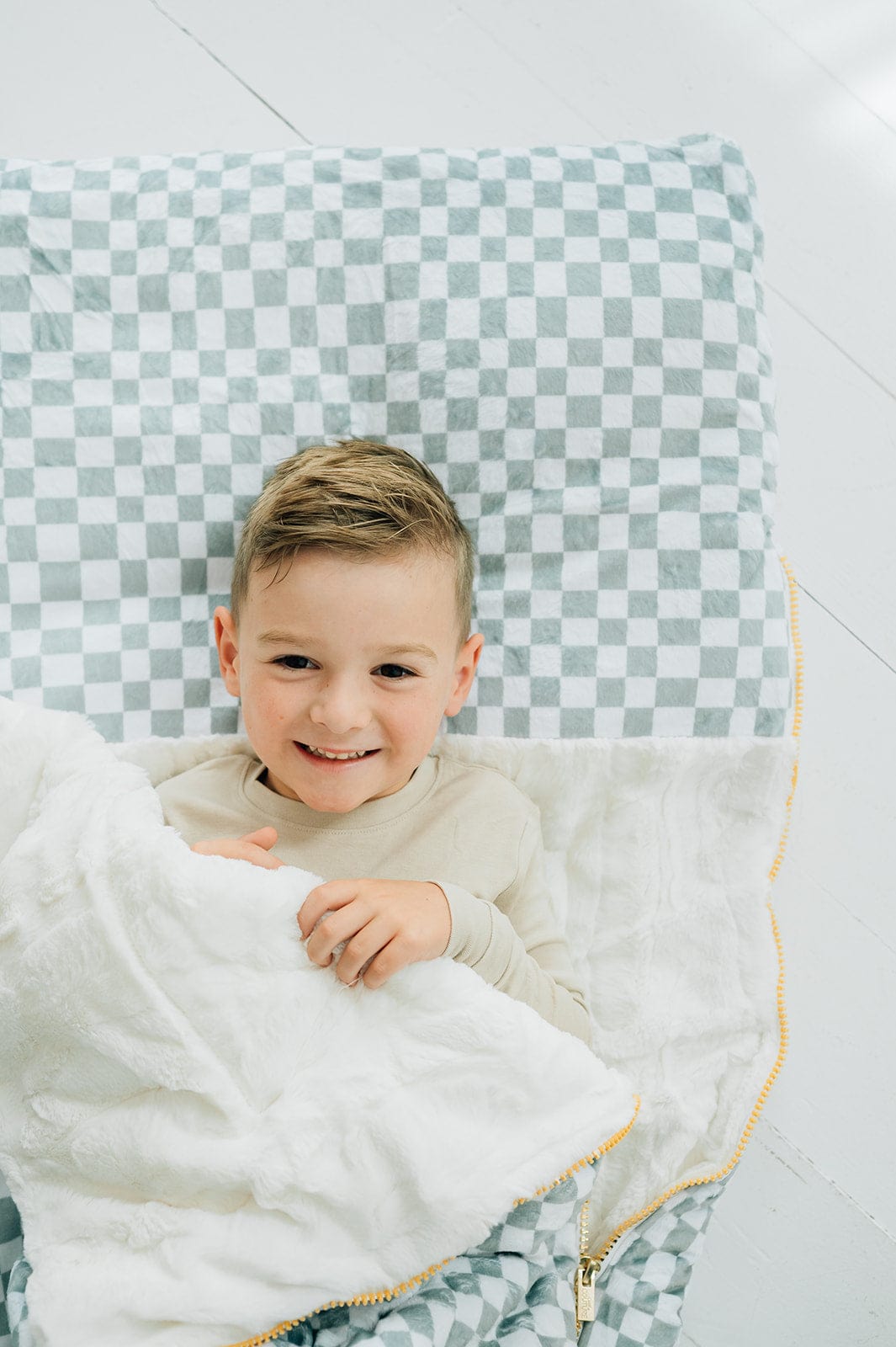 Sleeping Bag - Sage Check - Image 6