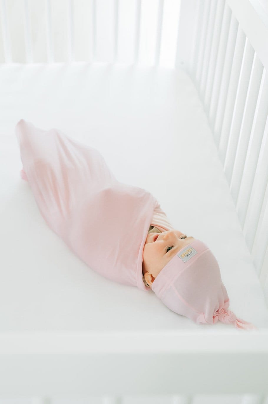 Swaddle and Hat - Baby Pink - Image 3