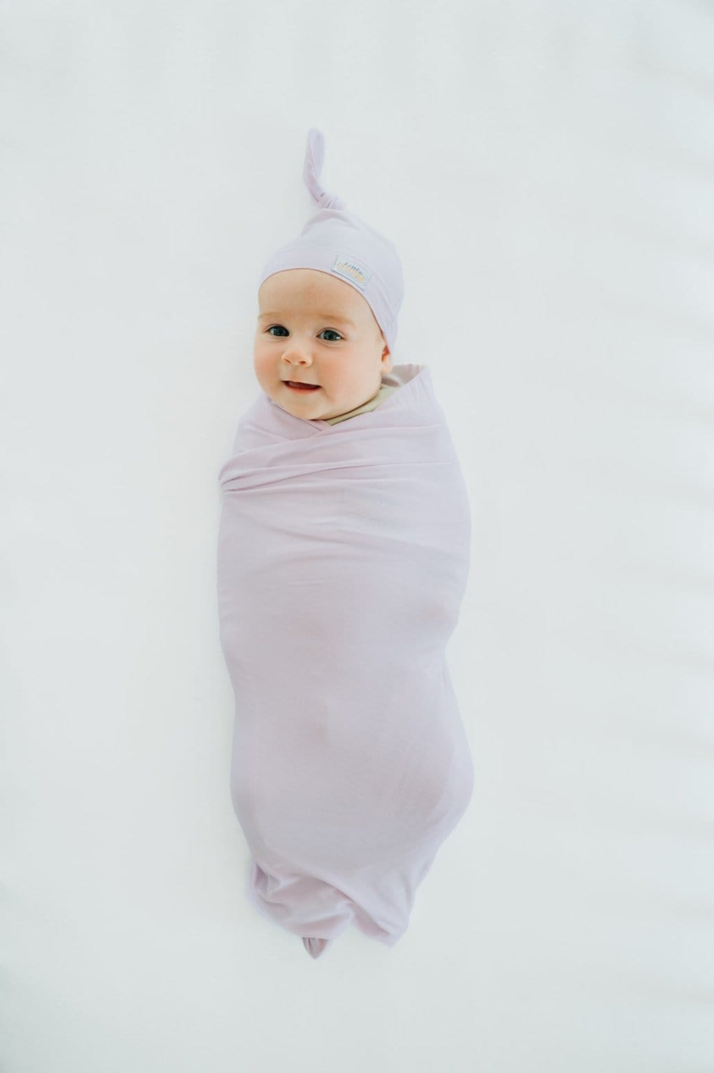 Swaddle and Hat - Lavender - Image 4