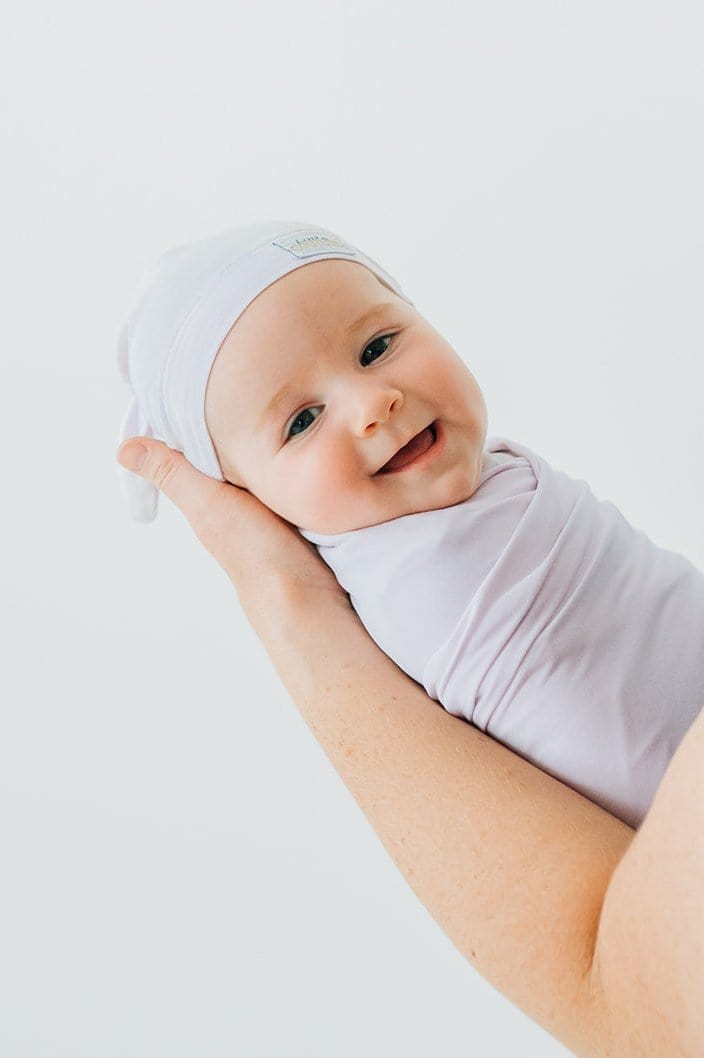 Swaddle and Hat - Lavender - Image 3