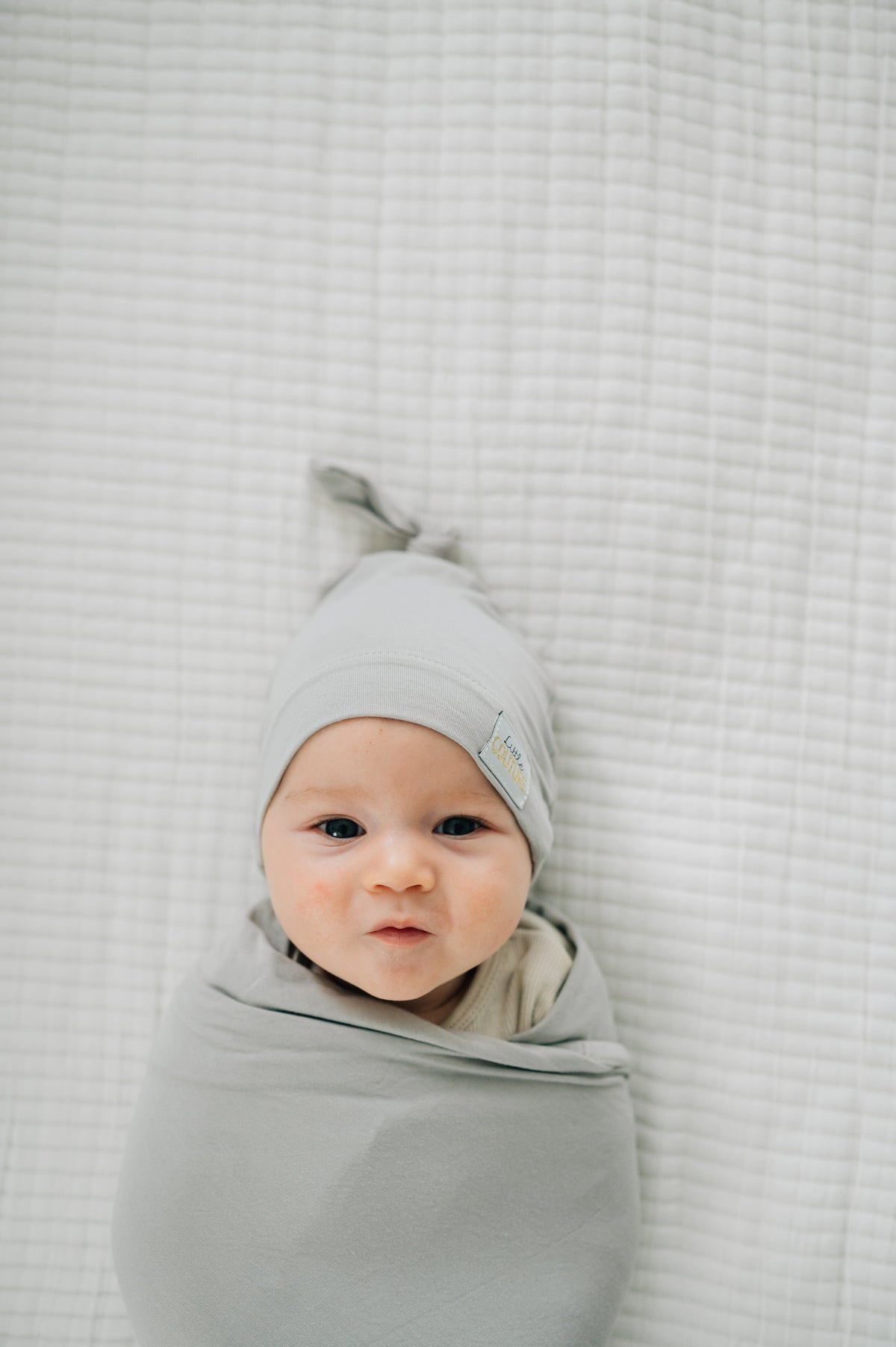 Swaddle and Hat - Tranquil Dove - Image 2