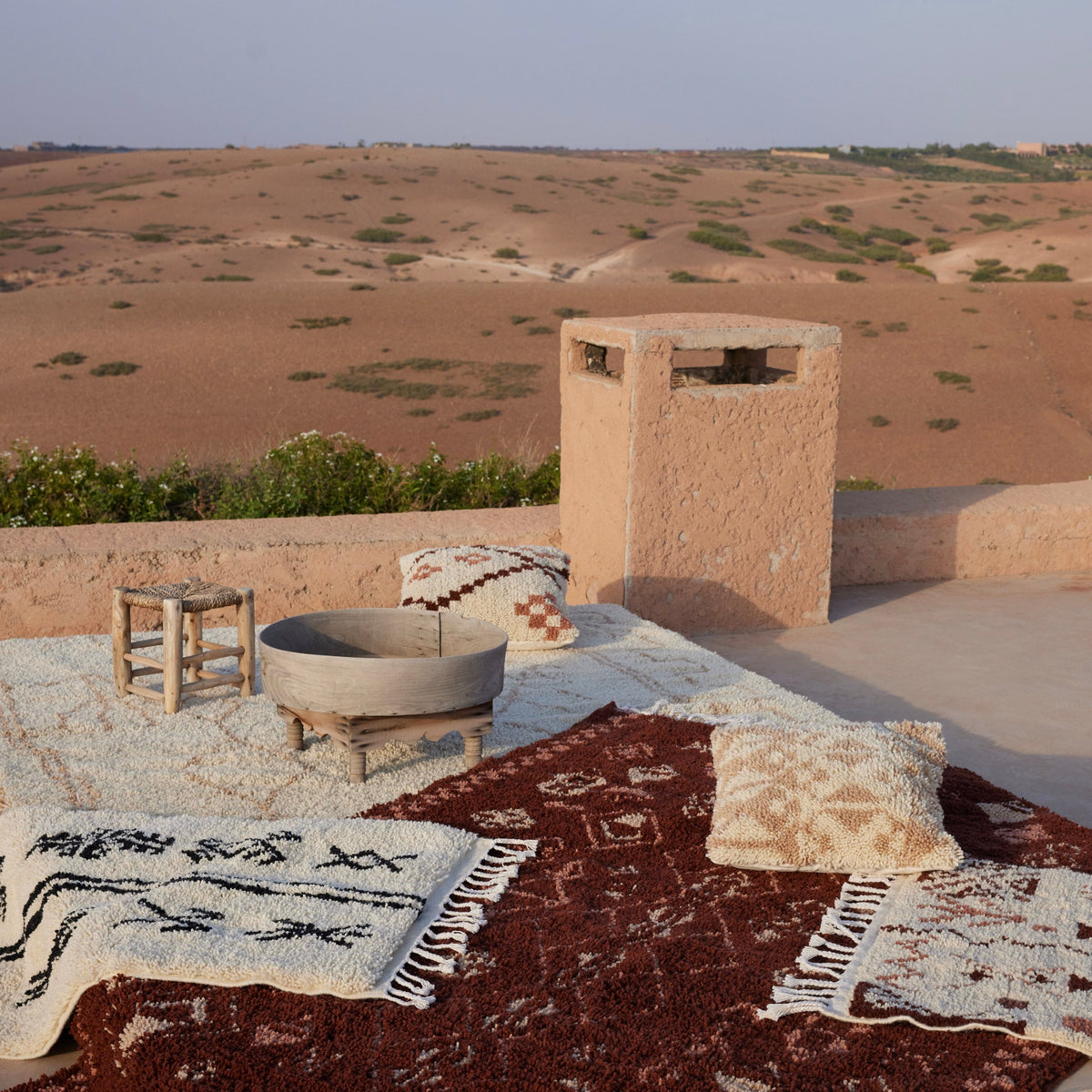 Mina Hand-Knotted Beni Ourain Area Rug - Image 11