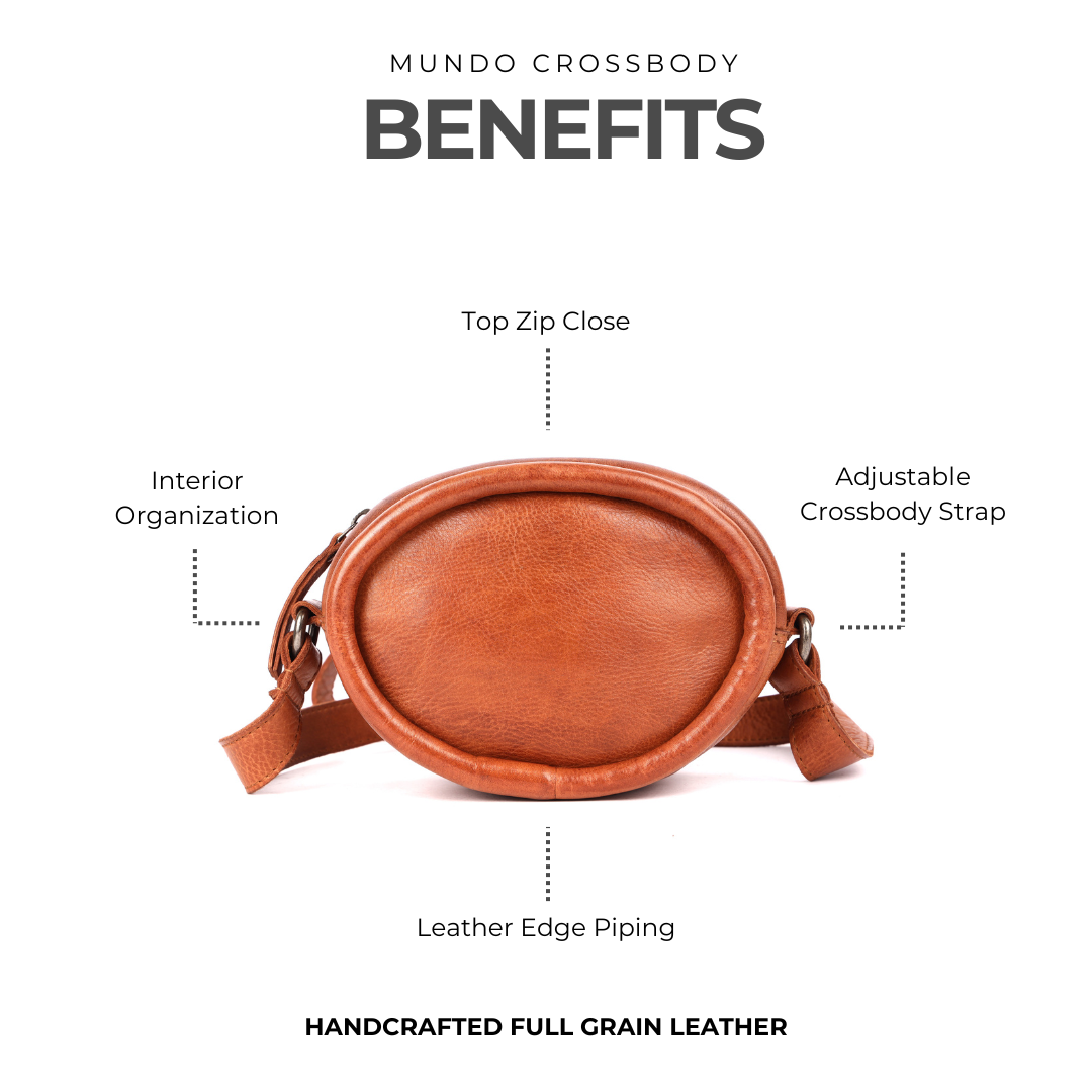 Mundo Leather Crossbody Bag - Image 2