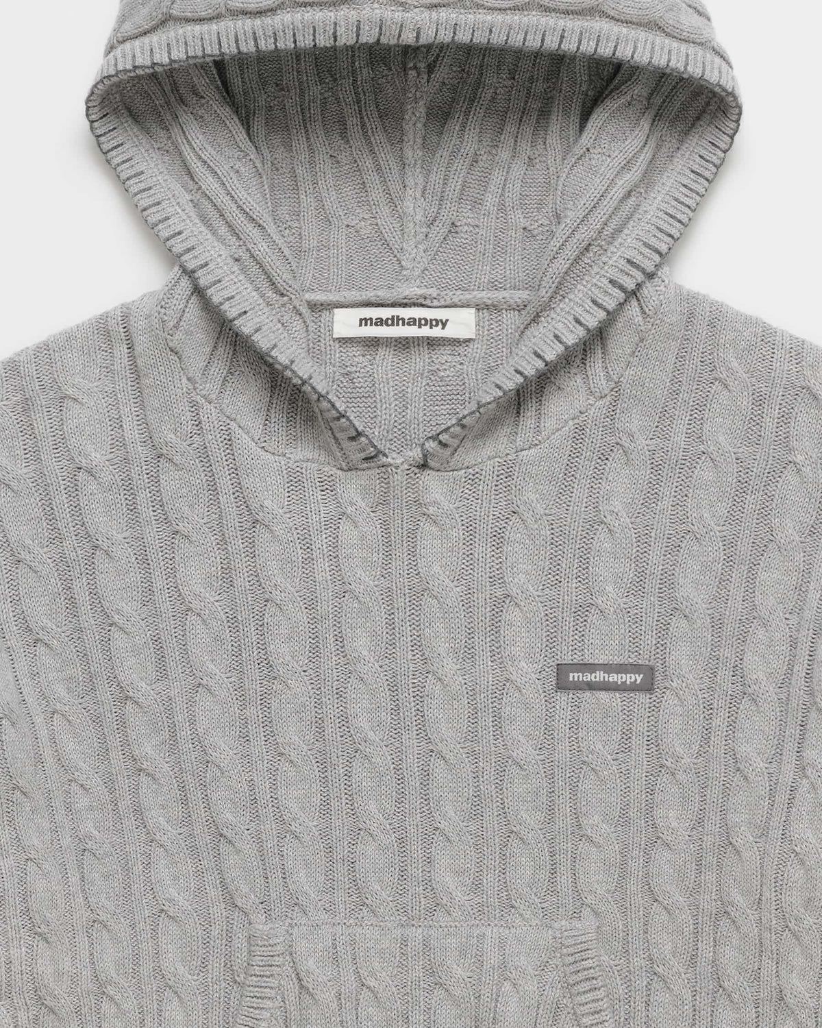 Classics Washed Cable Knit Hoodie - Image 4
