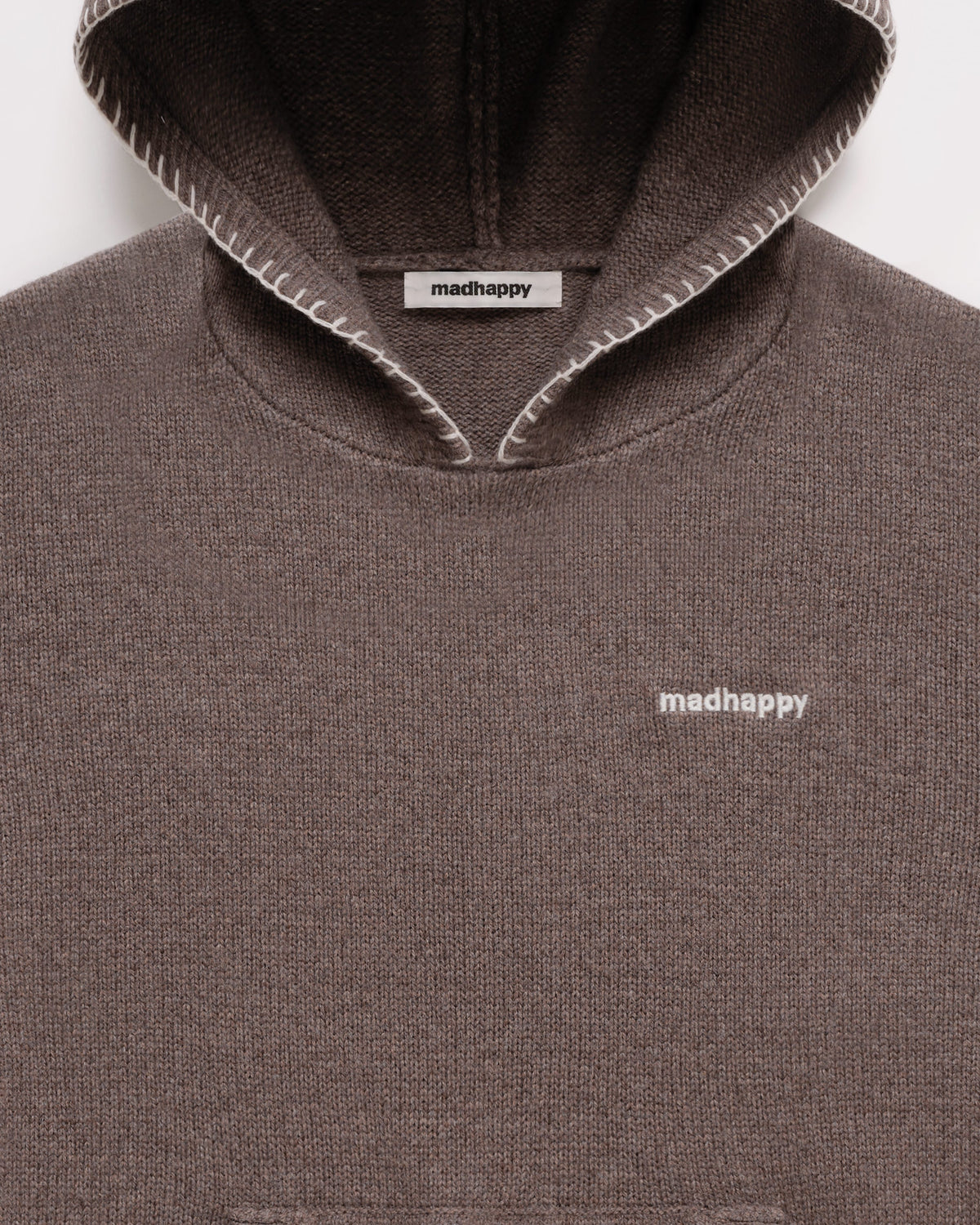 Shrunken Pullover Sweater Hoodie - Image 2