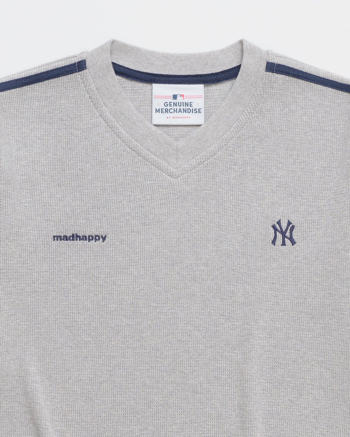 Yankees Waffle V-Neck - Image 2