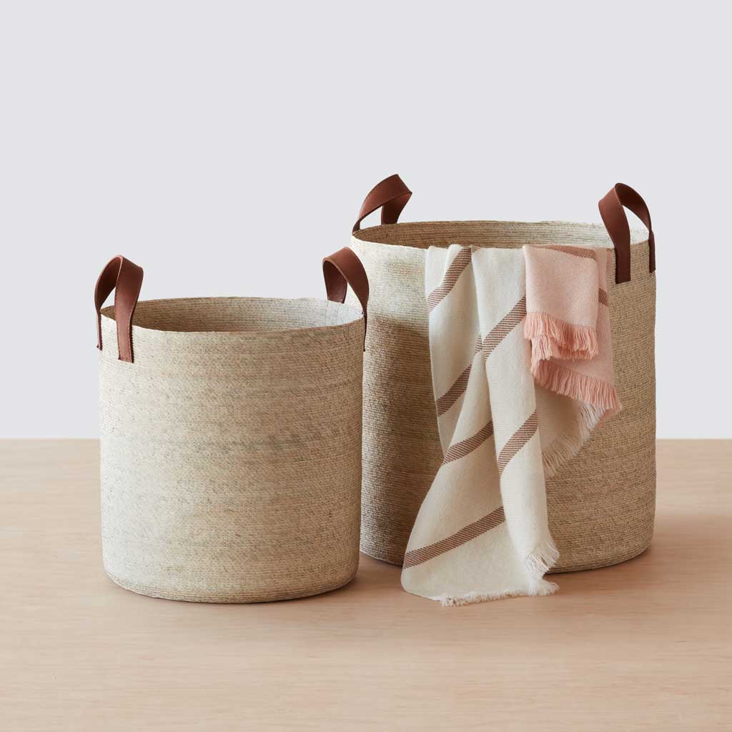 Mercado Storage Baskets - Round - Set of 2 - M&L