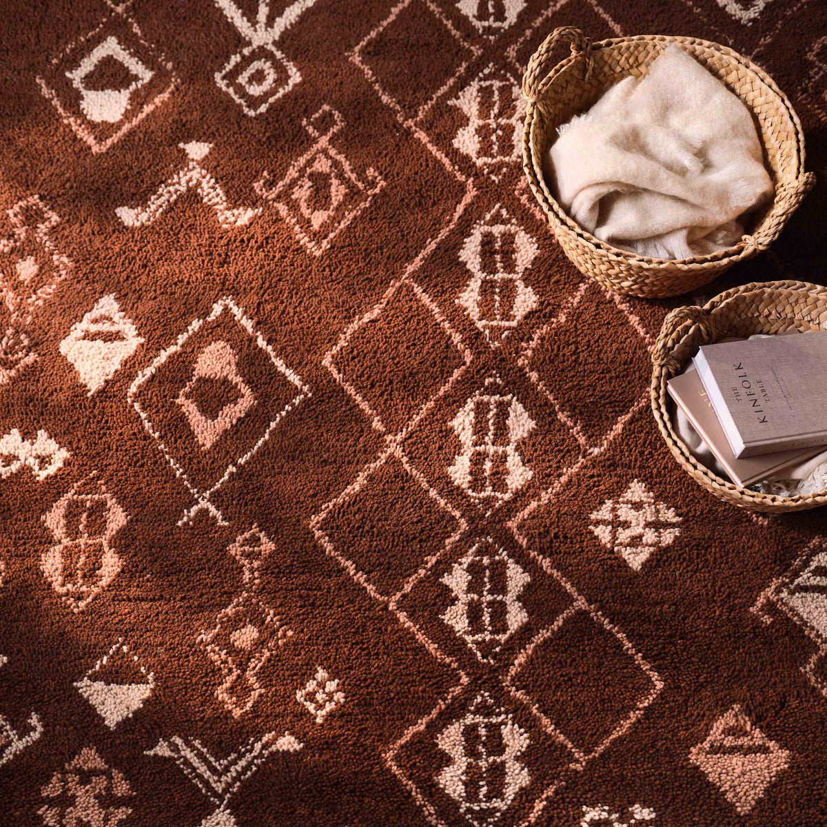 Mina Hand-Knotted Beni Ourain Area Rug - Image 6