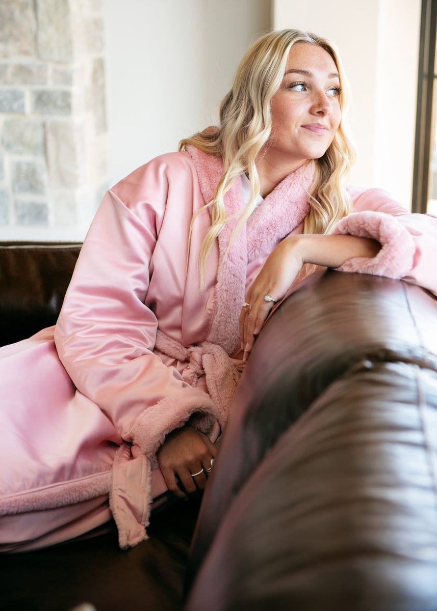 Satin Blush Robe - Image 2