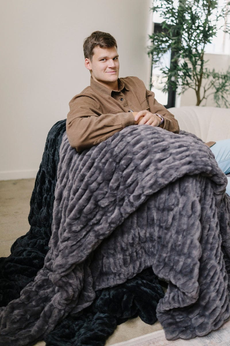 Walker Kessler Biggest Hugs Black Blanket - Image 2