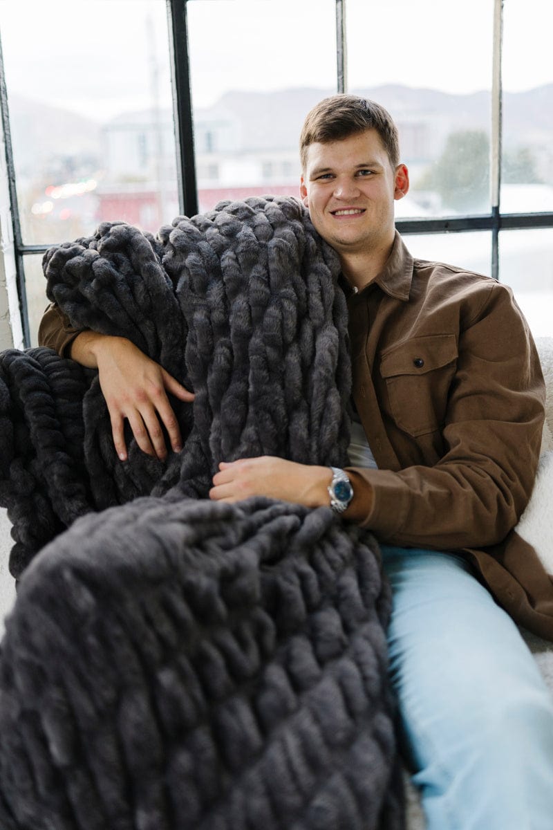 Walker Kessler Biggest Hugs Charcoal Blanket - Image 4