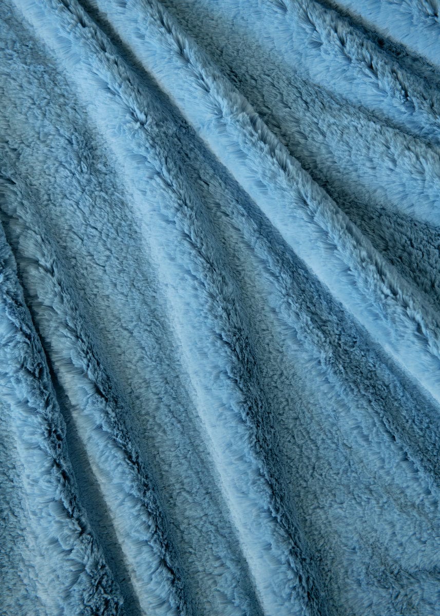 Feathers Blue Fog Blanket - Final Sale - Image 4