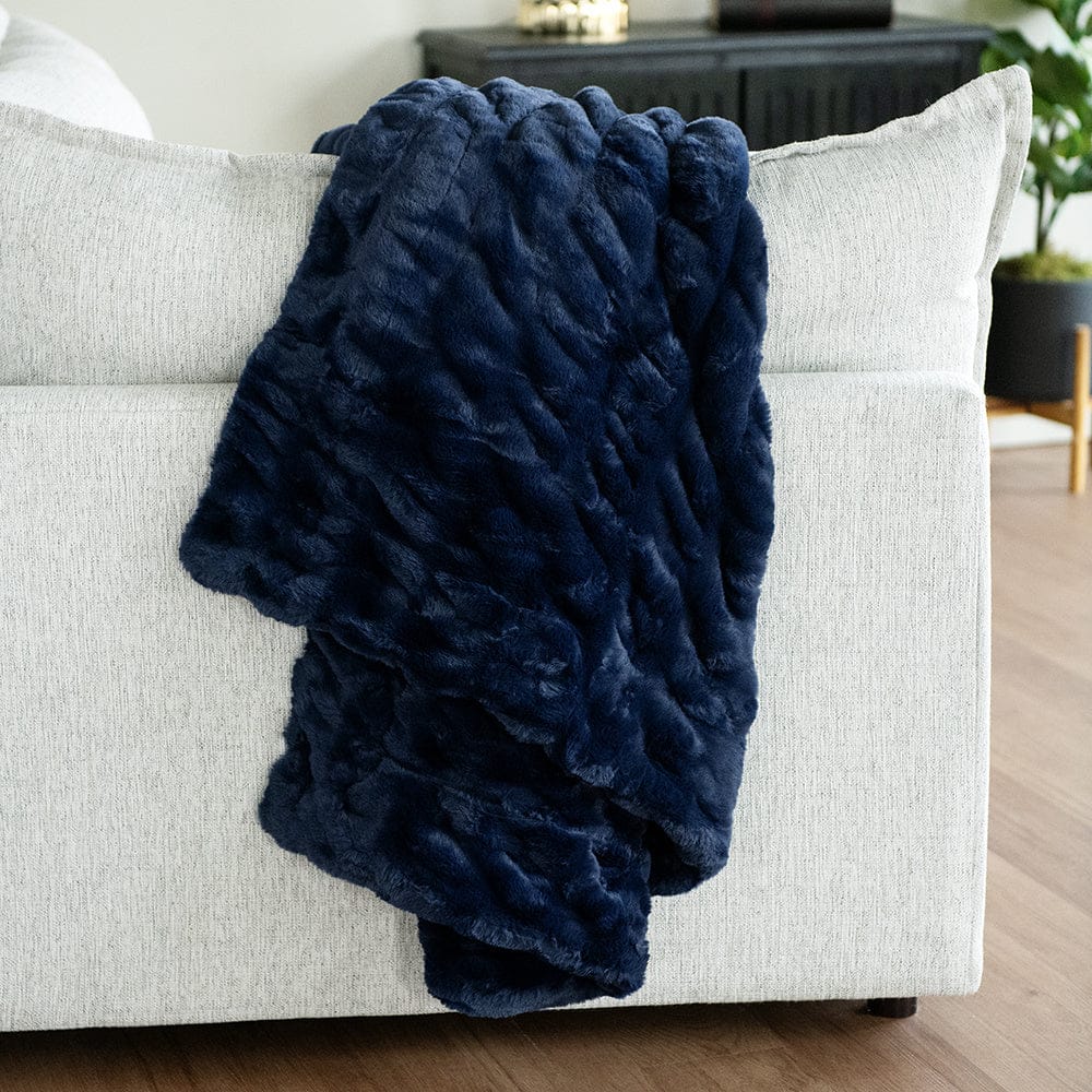 Hugs Navy Blanket - Image 2